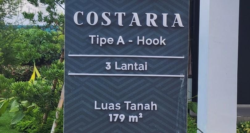 Rumah Mewah Cluster Costaria Metland Jakartq Timur
