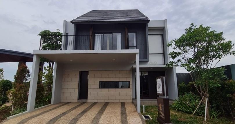 Dijual rumah wisteria lebar 9m ready stock dekat Kelapa Gading / Jakarta Garden City / Asya
