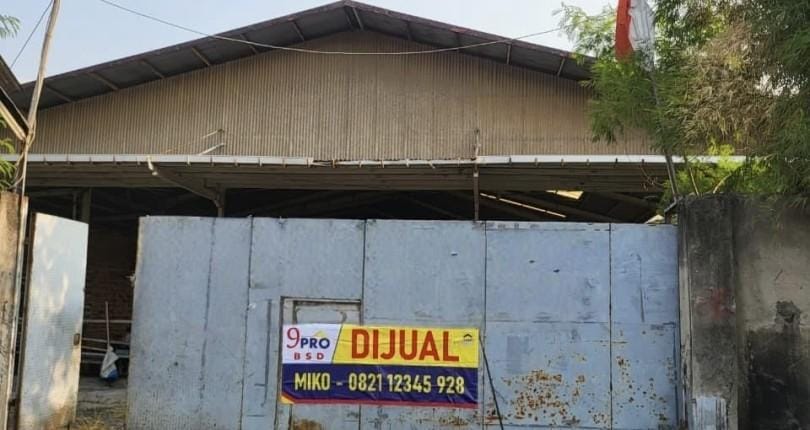 Jual gudang lahan di jalan peternakan jakarta barat