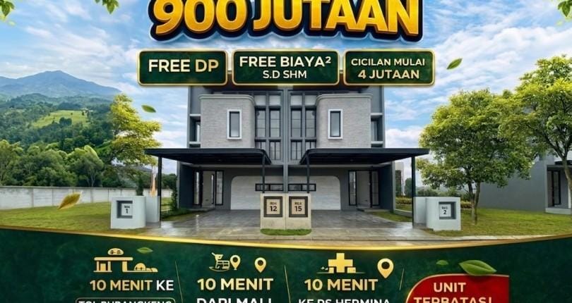 New Cluster bebas banjir di bekasi Cluster Araya Lake Grand Residence City